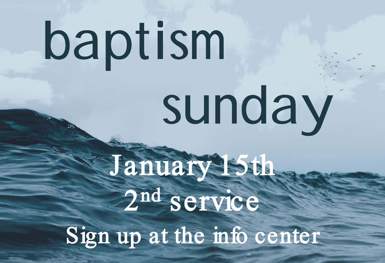 Baptism Sunday