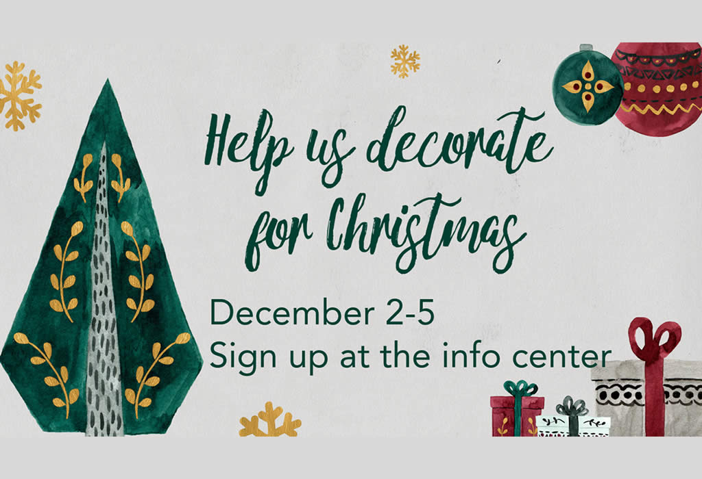 Help Us Decorate For Christmas
