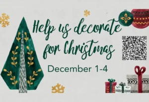 Help Us Decorate For Christmas